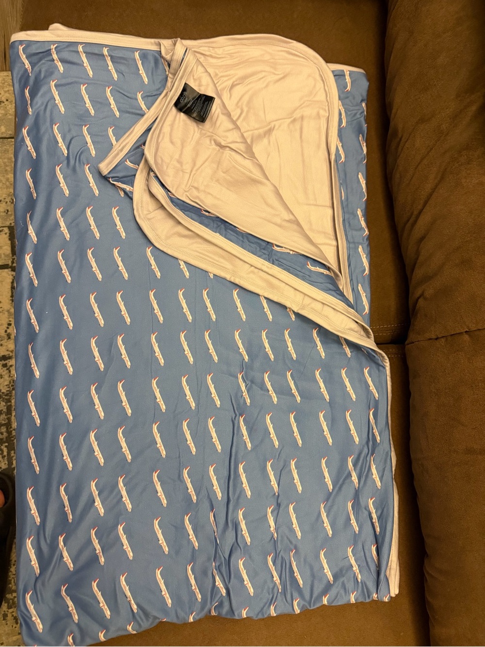 Cozy’s Airplane Bamboo Blanket